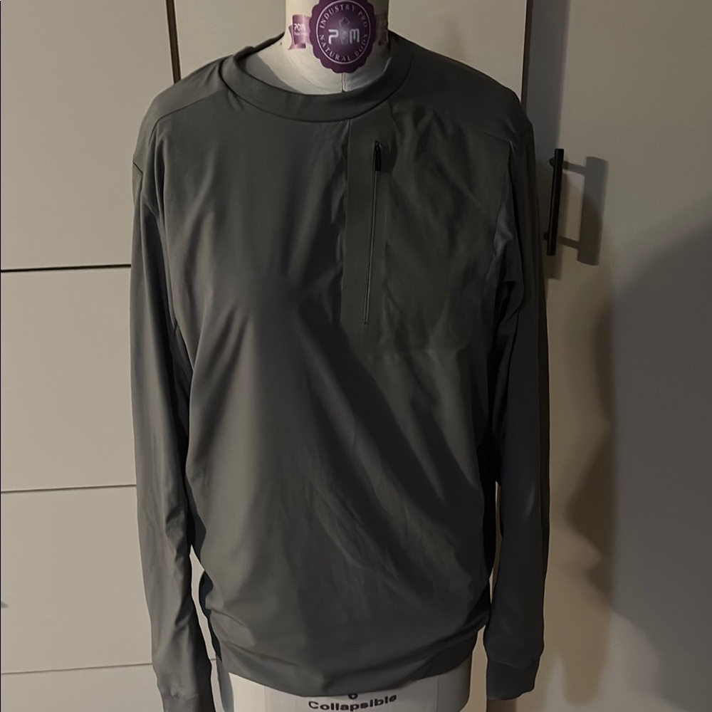 Men's Gray Long Sleeve Shirt